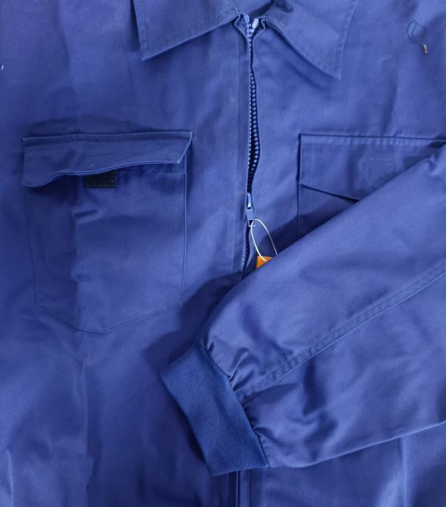 Oferta de cazadora de trabajo barata de color azul mecánicos para centros en enseñanzas en Outlet Uniforma - OF101