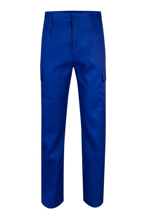 Oferta Pantalón de trabajo barato Outlet Oferta en Uniforma, de color azul royal, especial mecánicos  - OF101