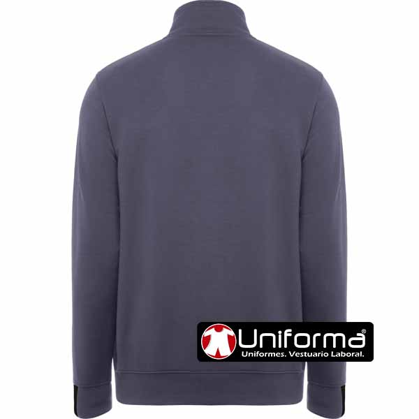 Sudadera de trabajo Bicolor de Media Cremallera personalizable con logo de empresa - LY8413