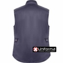 Chaleco de diseño bicolor, acolchado, de cuello alto personalizable con logo de empresa en Uniforma  - LY8414