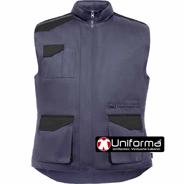 Chaleco Cuello Alto Bicolor - LY8414