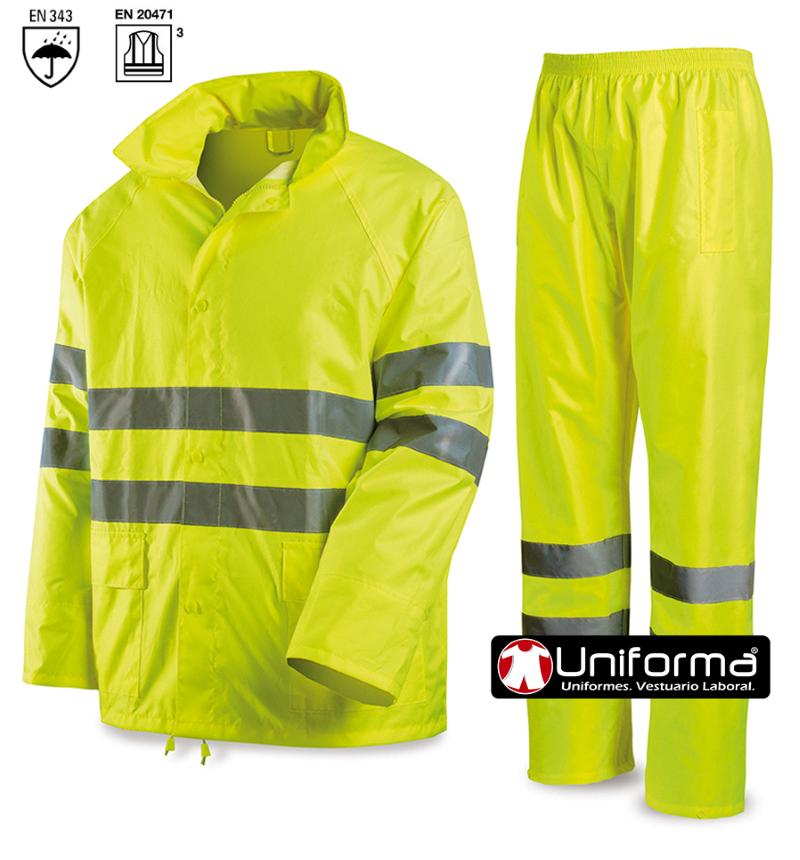 Traje de Agua Alta Visibilidad Clase 3 - MC288TAFEYF
