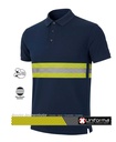Polo Algodón Banda Reflectante Bicolor - UN230