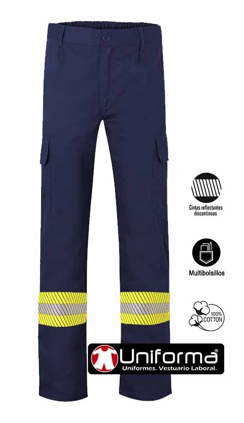 Pantalón Algodón Ligero con Reflectantes - UN10300350