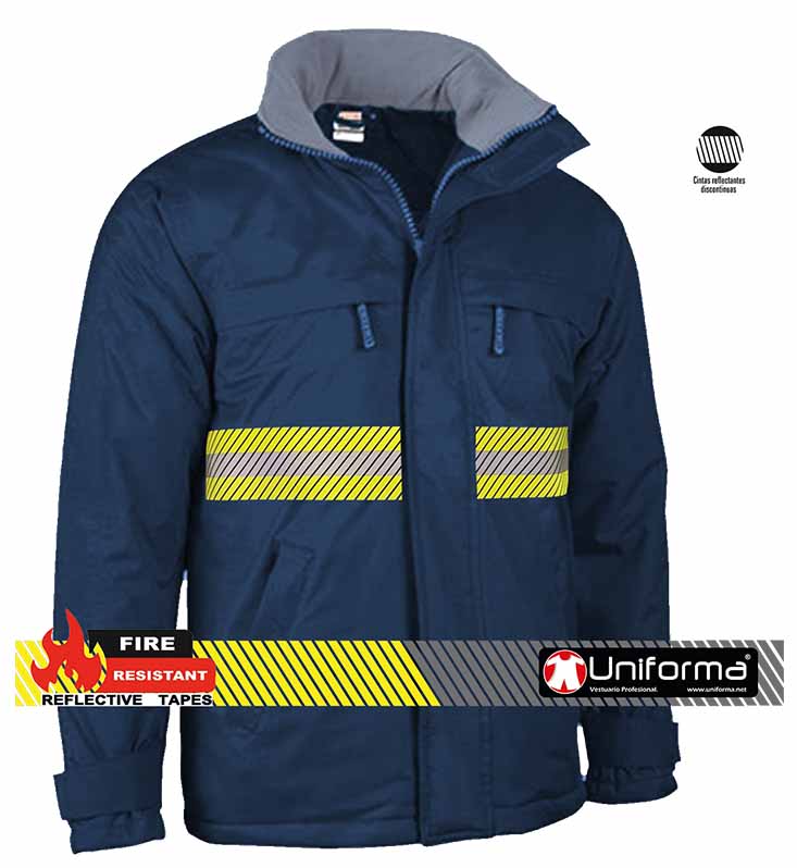 Parka Rip-Stop con Banda Reflectante Bicolor - UN1740
