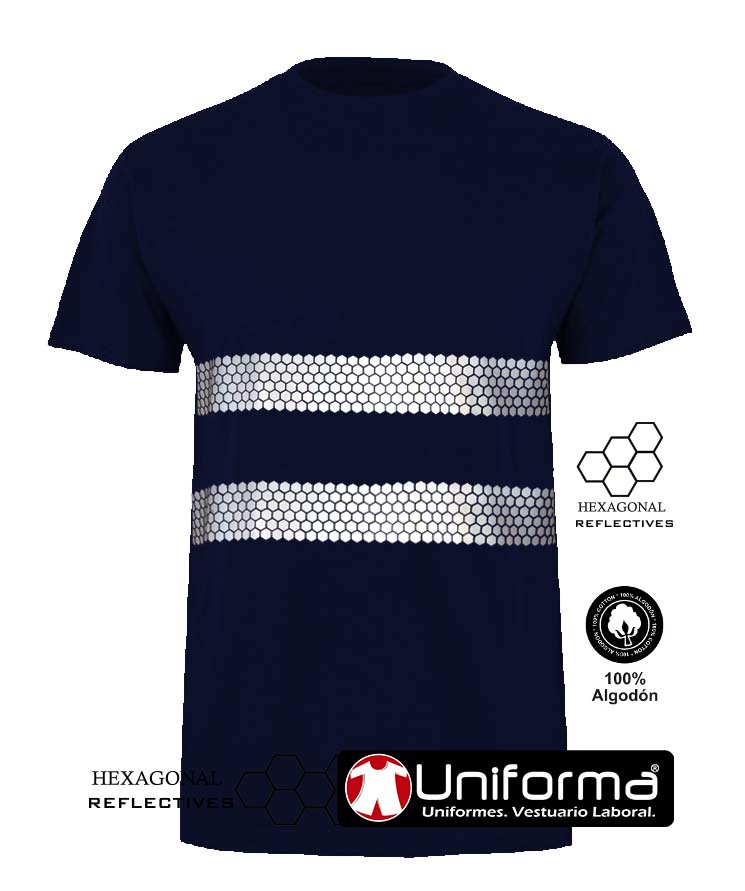 Camiseta algodón Reflectante Nido de Abeja - UN10410