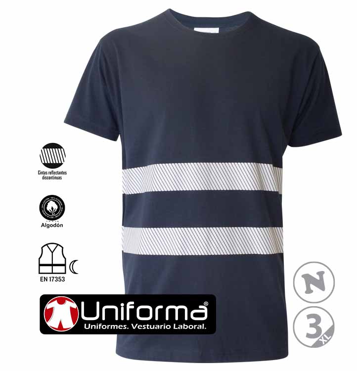 Camiseta Manga Corta Bandas Segmentadas - AN18002