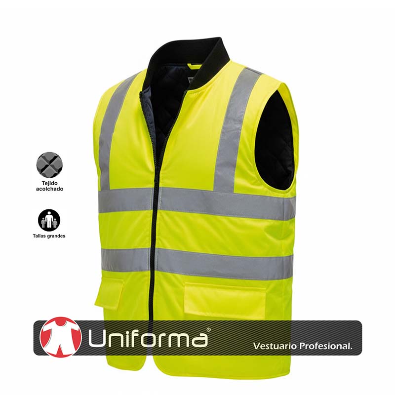 Chaleco Acolchado Alta Visibilidad Tallas Grandes - PS469