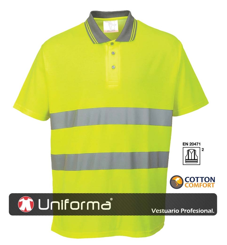 Polo Alta Visibilidad Clase 2 con Algodón - PS171