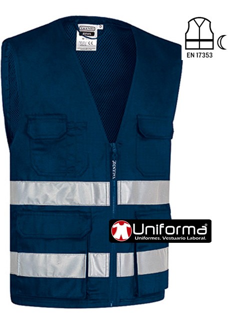 Chaleco Multibolsillos Visibilidad Realzada - VL2581