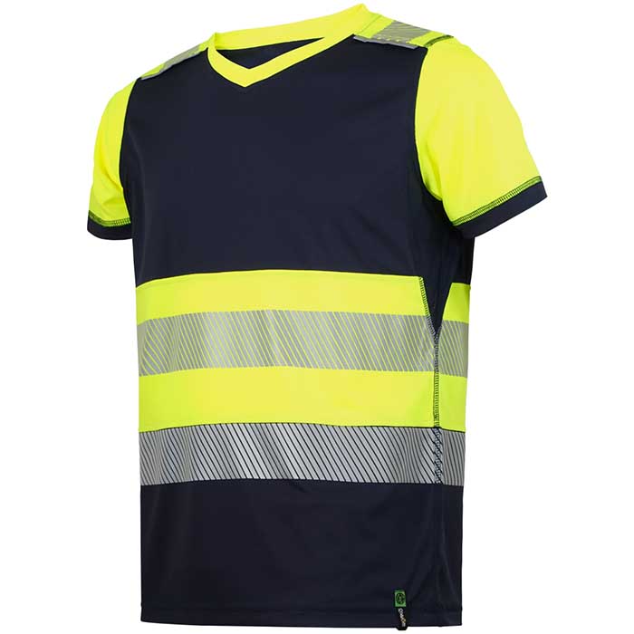 Camiseta bicolor Alta Visibilidad Reciclada - WR2371