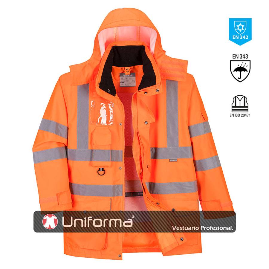 Parka 7 en 1 Alta Visibilidad - PRT27