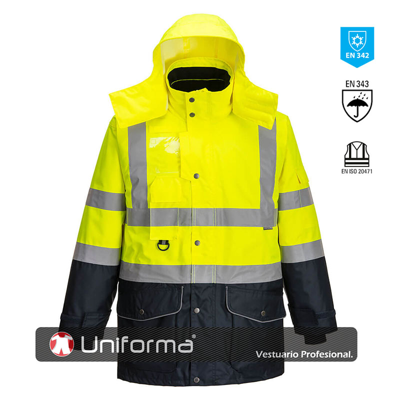 Parka Desmontable 7 en 1 Bicolor - PS426
