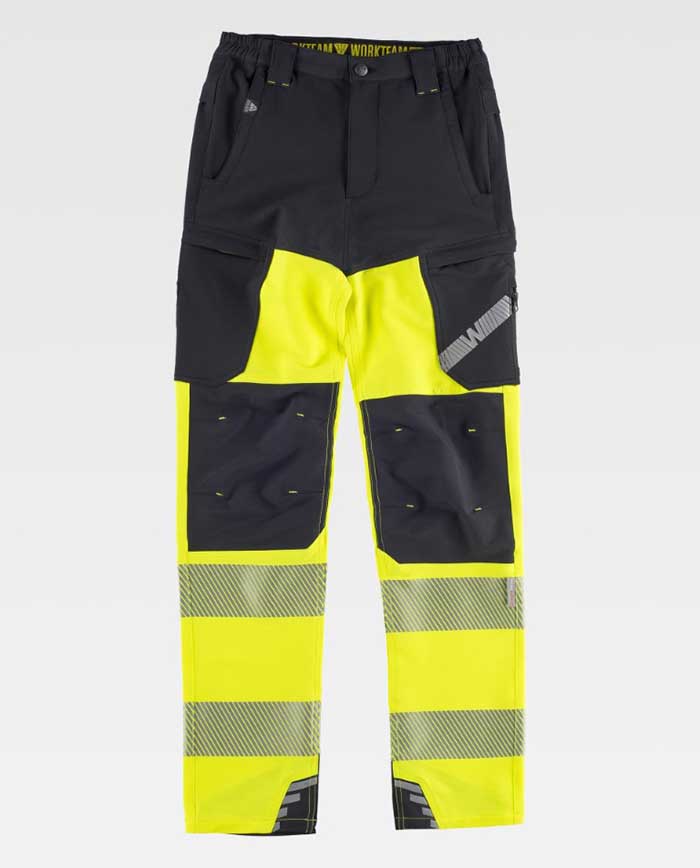 Pantalón elástico combinado de alta visibilidad - TC3550