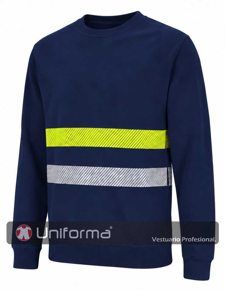 Sudadera con Bandas Reflectantes y Amarillas AV - UN2283