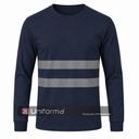 Camiseta Manga Larga Puños con Bandas Reflectantes - UN1220