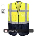 Chaleco Alta Visibilidad Bicolor Multibolsillos - PC476