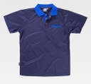 [TS6530-01] Polo Técnico Transpirable Bicolor - TS6530 (Azul Marino)