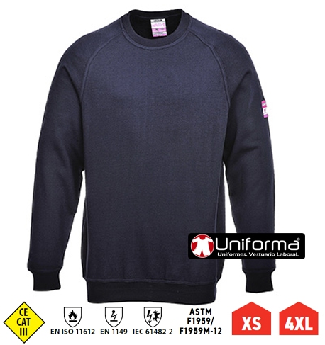 Sudadera ignífuga y antiestática PFR12