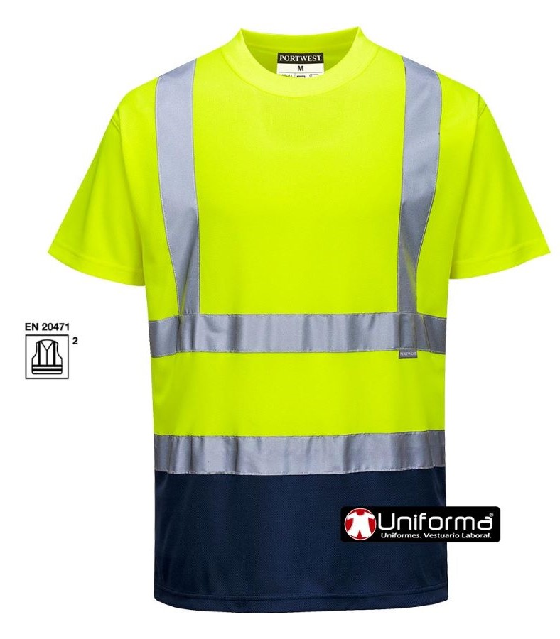 Camiseta Alta Visibilidad Bicolor PS378
