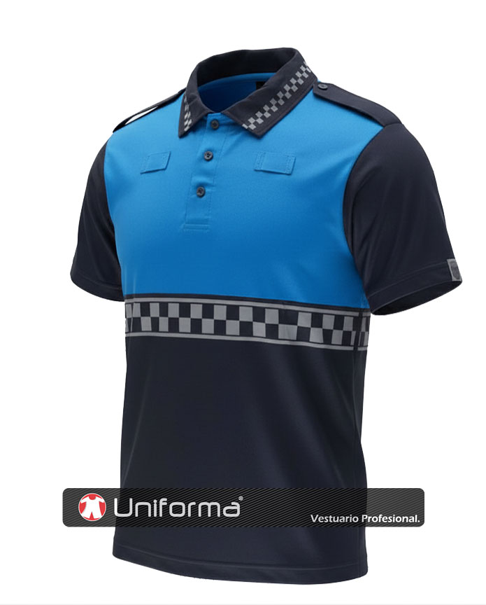 Polo Vigilante con Damero - TC3855