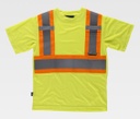 [TC3645] Camiseta Alta Visibilidad Clase 2 Banda Bicolor TC3645 (Amarillo Fluor)
