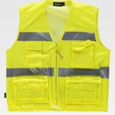 [TC3647] Chaleco Safari Multibolsillos Alta Visibilidad - TC3647 (Amarillo Fluor)