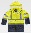 [TC3745] Parka Alta visibilidad Desmontable 4en1 - TC3745 (Amarillo / Marino)