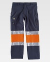 [TS9820] Pantalon Softshell - TS9820 (Marino / Naranja)