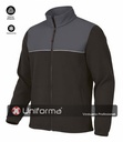 [VL2380] Chaqueta Polar Bicolor - VL2380 (Negro / Gris)