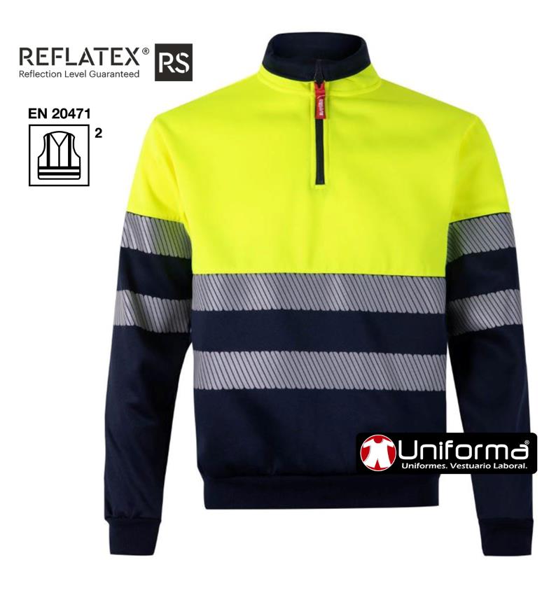 Sudadera alta visibilidad reflectantes segmentadas - V305703