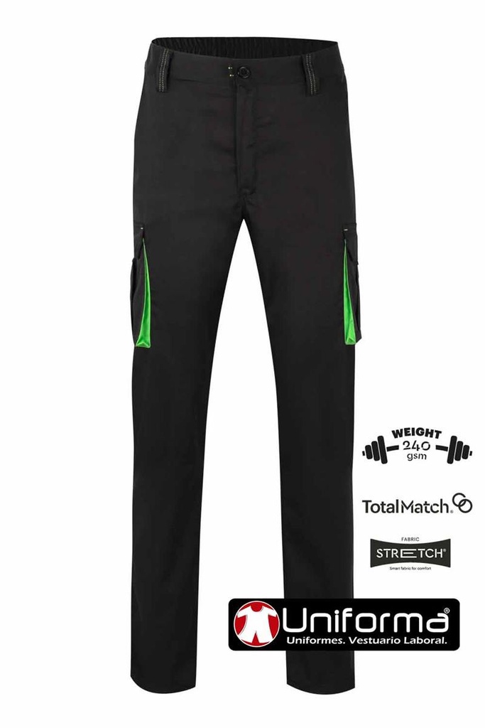 Pantalón Bicolor Elástico - V103024S