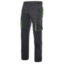 [V103024S] Pantalón Bicolor Elástico - V103024S (Negro / Verde)