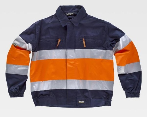 [TC4119] Cazadora Algodón Alta visibilidad - TC4119 (Marino / Naranja)