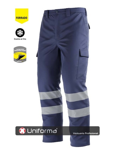 [TB1417] Pantalón Invierno con Bandas Reflectantes - TB1417 (Azul Marino)