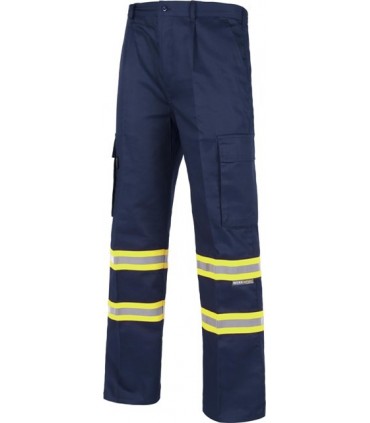 [TB1436-01] Pantalón con Cintas Reflectantes Noche y Día - TB1436 (Amarillo Fluor)