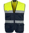 [TC4010] Chaleco Alta Visibilidad Bicolor Cremallera - TC4010 (Amarillo / Marino)