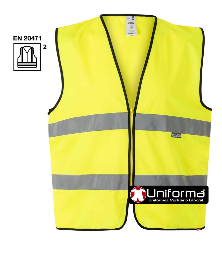 Chaleco Reflectante con Cremallera - V145