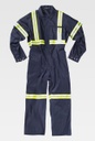 [TB5236-01] Buzo Con bandas reflectantes Bicolor - TB5236 (Amarillo Fluor)