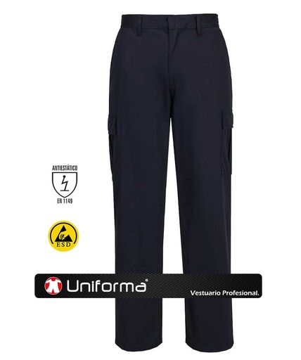 [PAS11-01] Pantalón ESD Disipativo de la carga Electroestática - PAS11 (Azul Marino)