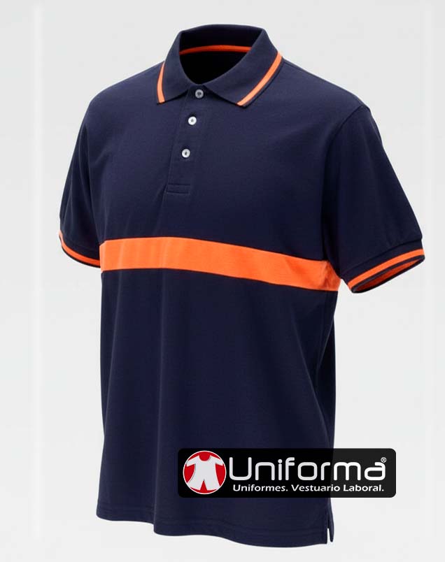 Polo Marino Combinado con Banda -TC3850