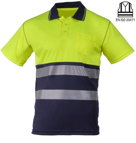 Polo de Alta Visibilidad con bandas Segmentadas - PR5535