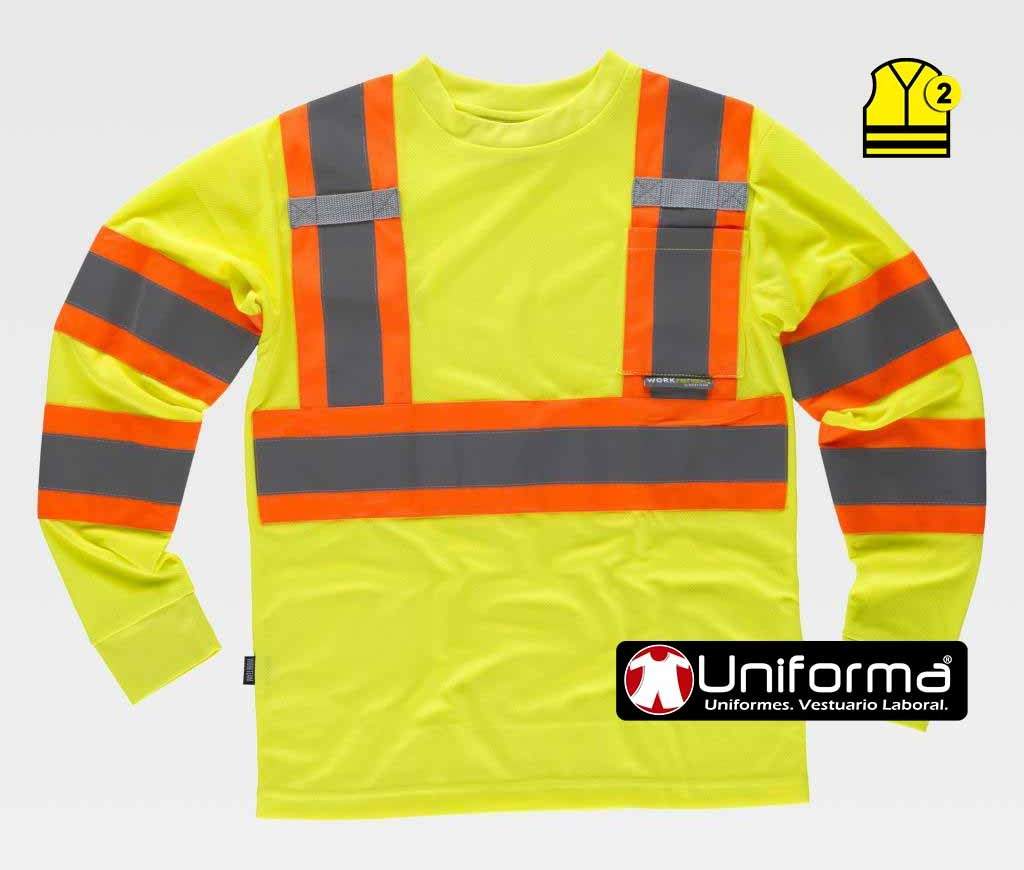 Camiseta Manga Larga Bandas Bicolor TC3633