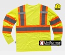 Camiseta Manga Larga Bandas Bicolor TC3633