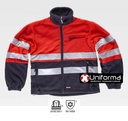 Chaqueta Polar Rojo Marino Reflectante - TC4027