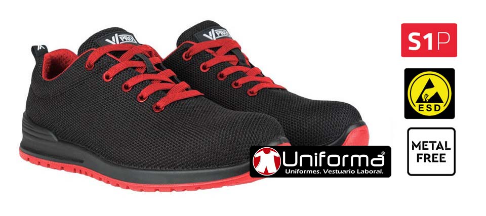 Zapatos de Seguridad S1P+ESD+SRC - V707007R