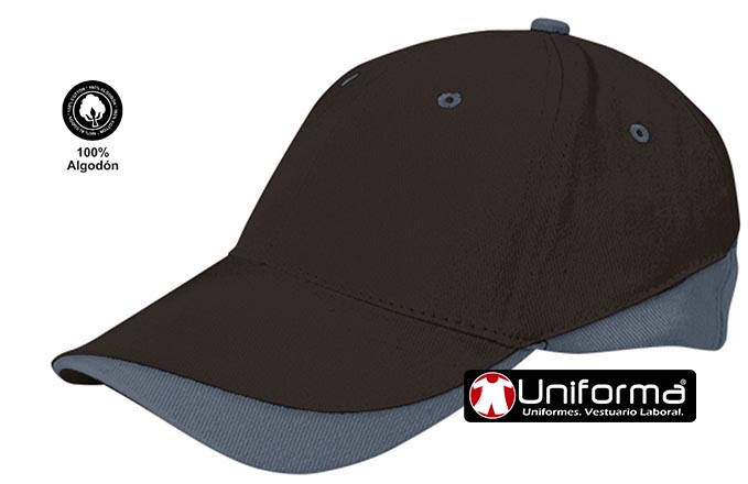 Gorra Algodón Bicolor 6 Paneles - VL2930