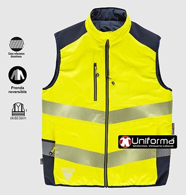 Chaleco Reversible Alta Visibilidad Acolchado - TC8250