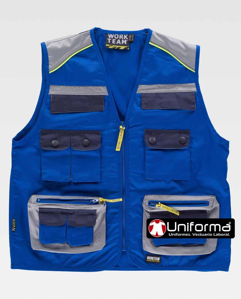 Chaleco Safari Combinado Tricolor - TWF5854