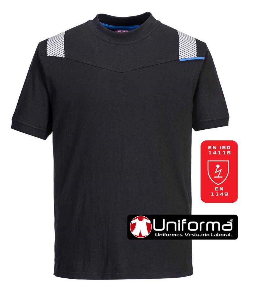 Camiseta Ignífuga Resistente a la llama Manga Corta - PFR12